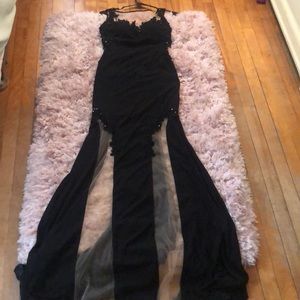 Jovani black beaded dress